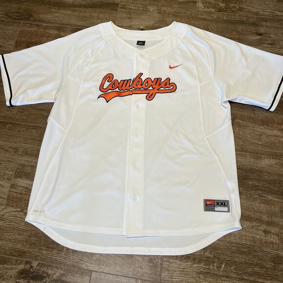 Nike Other - Nike Team Oklahoma State Cowboys Baseball Jersey Mens 2XL OSU Button Stitched